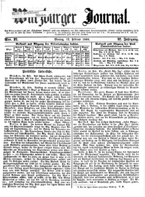 Würzburger Journal Montag 12. Februar 1866