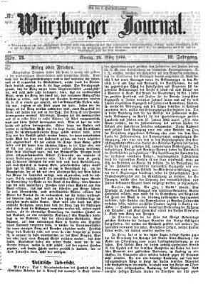 Würzburger Journal Montag 26. März 1866