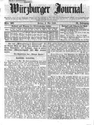 Würzburger Journal Freitag 4. Mai 1866