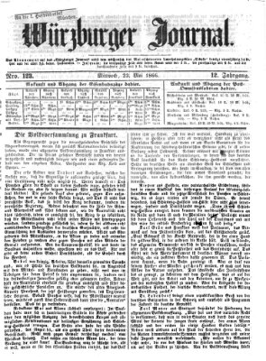 Würzburger Journal Mittwoch 23. Mai 1866