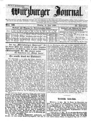 Würzburger Journal Dienstag 5. Juni 1866