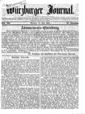 Würzburger Journal Mittwoch 27. Juni 1866