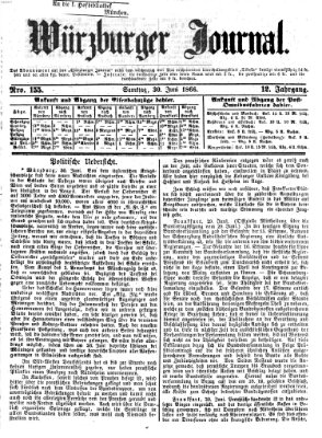 Würzburger Journal Samstag 30. Juni 1866