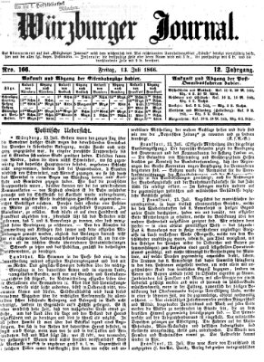 Würzburger Journal Freitag 13. Juli 1866