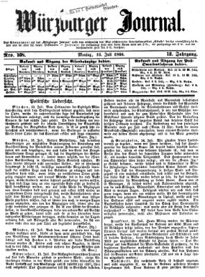 Würzburger Journal Montag 16. Juli 1866