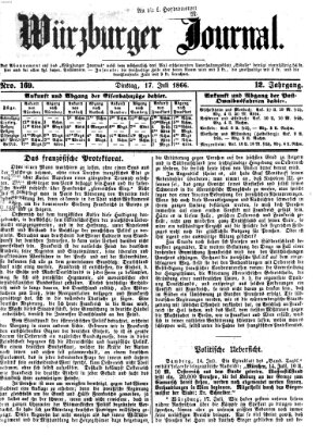 Würzburger Journal Dienstag 17. Juli 1866