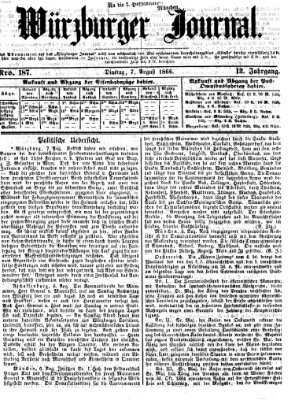 Würzburger Journal Dienstag 7. August 1866