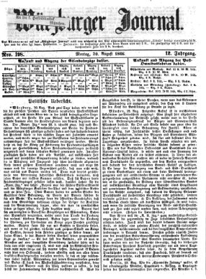 Würzburger Journal Montag 20. August 1866