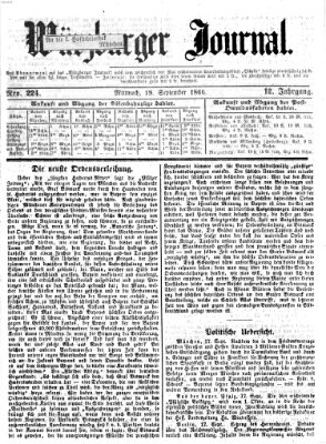 Würzburger Journal Mittwoch 19. September 1866