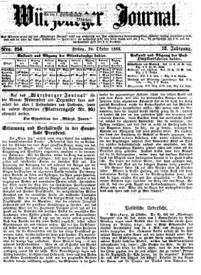 Würzburger Journal Freitag 26. Oktober 1866