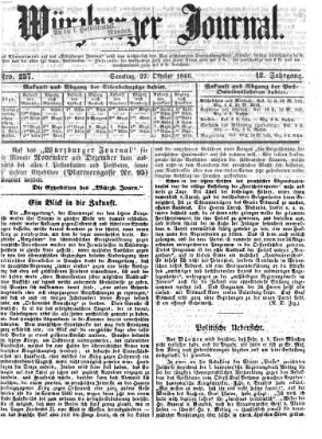 Würzburger Journal Samstag 27. Oktober 1866