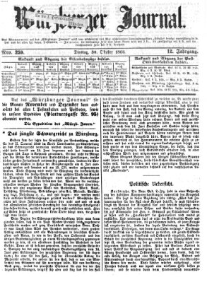 Würzburger Journal Dienstag 30. Oktober 1866