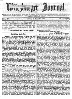 Würzburger Journal Freitag 2. November 1866