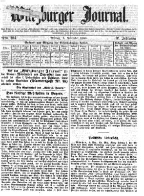 Würzburger Journal Montag 5. November 1866