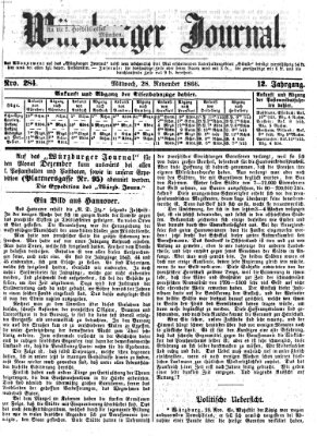 Würzburger Journal Mittwoch 28. November 1866