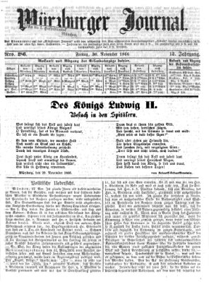 Würzburger Journal Freitag 30. November 1866