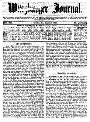 Würzburger Journal Montag 24. Dezember 1866