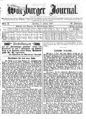 Würzburger Journal Samstag 5. Januar 1867