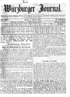 Würzburger Journal Montag 4. Februar 1867