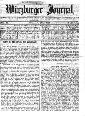 Würzburger Journal Mittwoch 6. Februar 1867