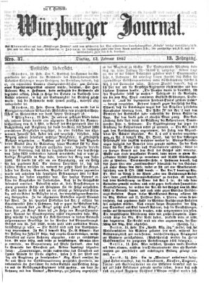 Würzburger Journal Dienstag 12. Februar 1867