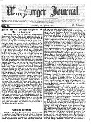 Würzburger Journal Mittwoch 13. Februar 1867