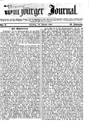 Würzburger Journal Samstag 16. Februar 1867