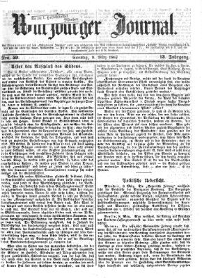 Würzburger Journal Samstag 9. März 1867