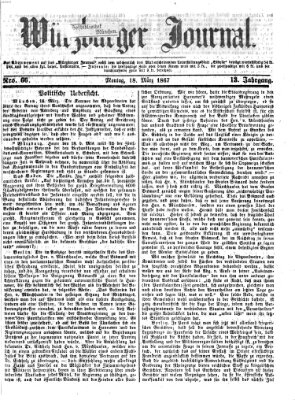 Würzburger Journal Montag 18. März 1867