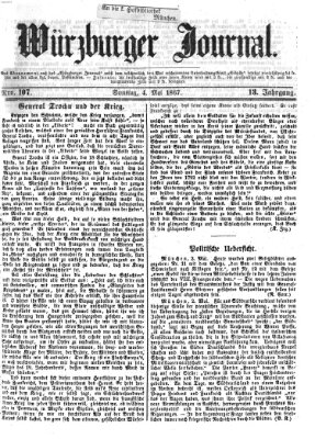 Würzburger Journal Samstag 4. Mai 1867