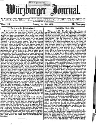 Würzburger Journal Dienstag 14. Mai 1867