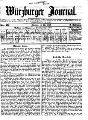 Würzburger Journal Samstag 18. Mai 1867