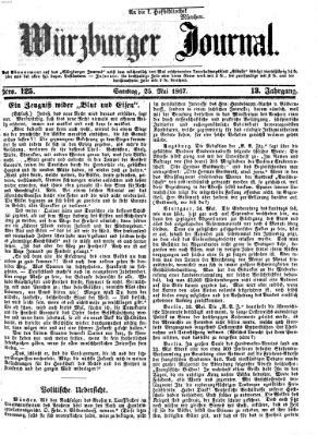 Würzburger Journal Samstag 25. Mai 1867