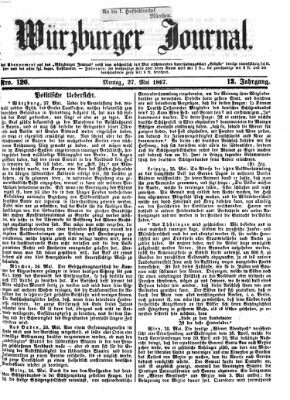 Würzburger Journal Montag 27. Mai 1867