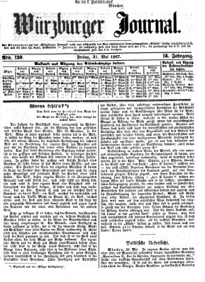 Würzburger Journal Freitag 31. Mai 1867