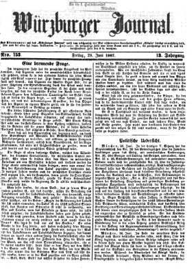 Würzburger Journal Freitag 28. Juni 1867