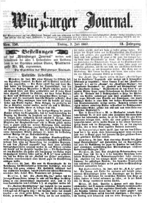 Würzburger Journal Dienstag 2. Juli 1867