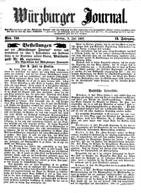 Würzburger Journal Freitag 5. Juli 1867