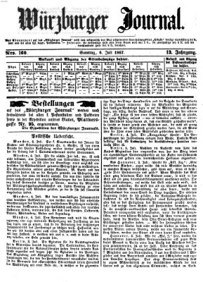 Würzburger Journal Samstag 6. Juli 1867