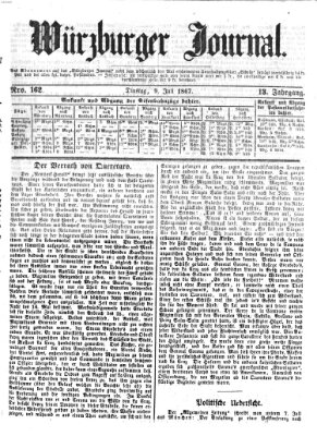 Würzburger Journal Dienstag 9. Juli 1867