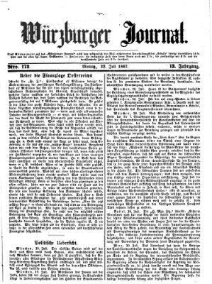 Würzburger Journal Montag 22. Juli 1867