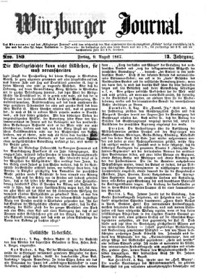 Würzburger Journal Freitag 9. August 1867