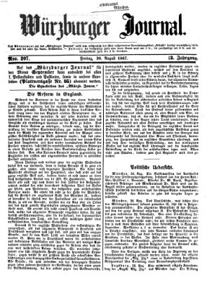 Würzburger Journal Freitag 30. August 1867