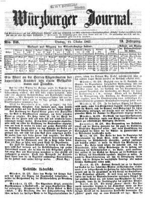 Würzburger Journal Dienstag 15. Oktober 1867