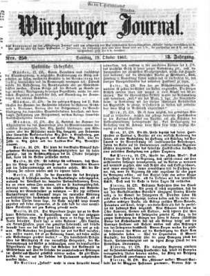 Würzburger Journal Samstag 19. Oktober 1867