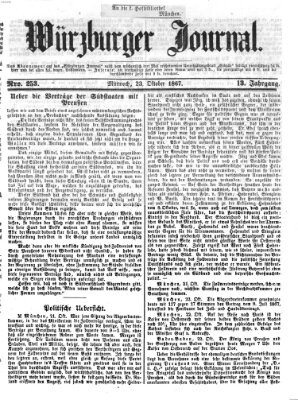 Würzburger Journal Mittwoch 23. Oktober 1867