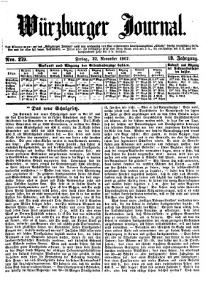 Würzburger Journal Freitag 22. November 1867