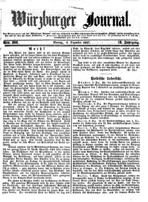 Würzburger Journal Montag 9. Dezember 1867