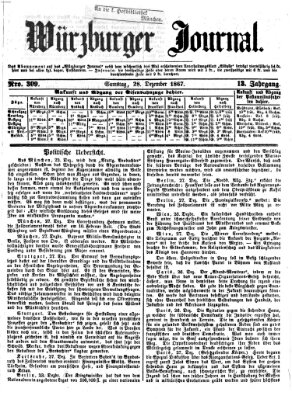 Würzburger Journal Samstag 28. Dezember 1867