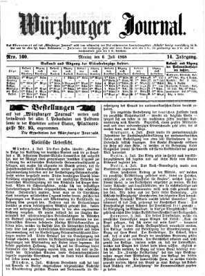 Würzburger Journal Montag 6. Juli 1868